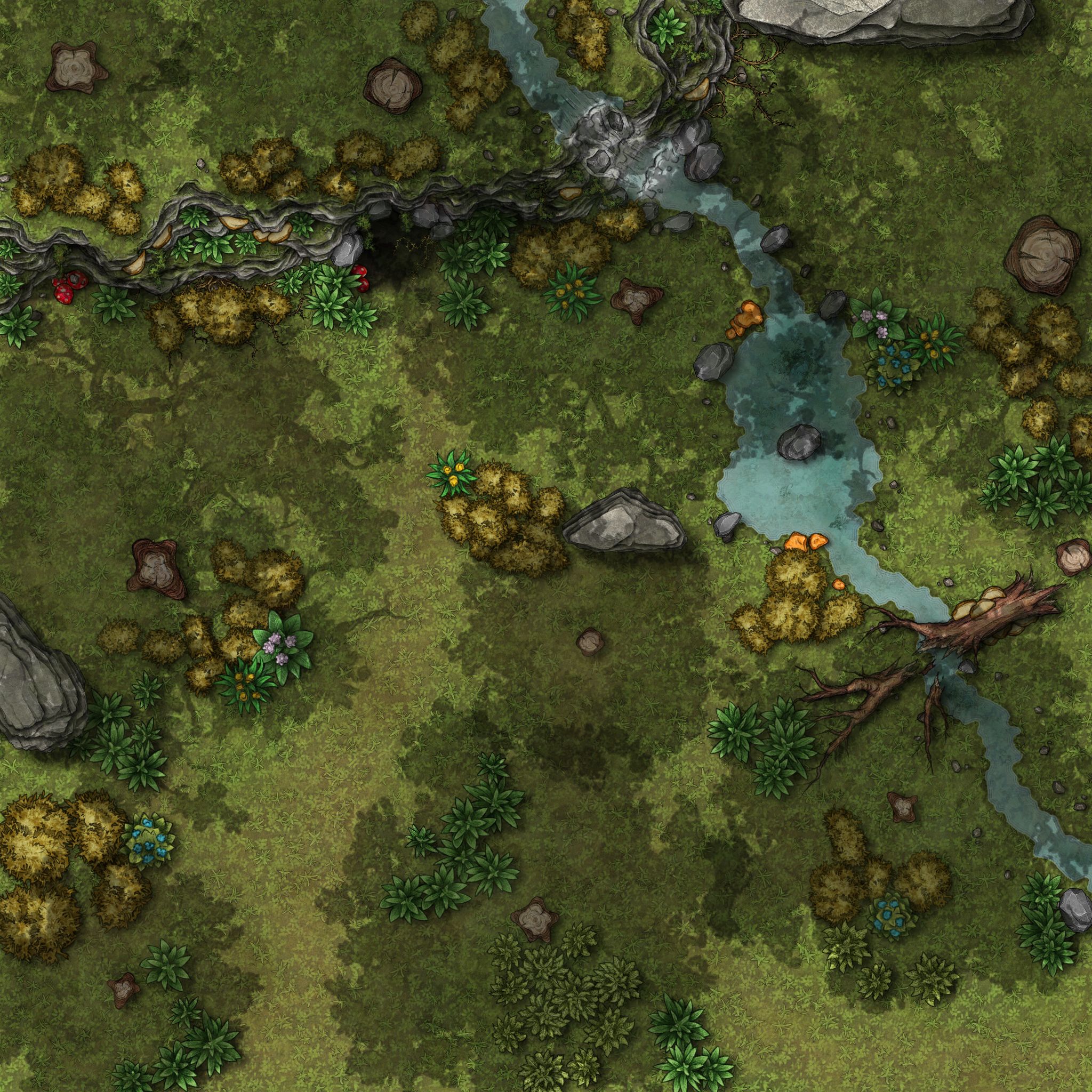 Forest Cave Entrance (Trees Redone) | Inkarnate - Create Fantasy Maps Online
