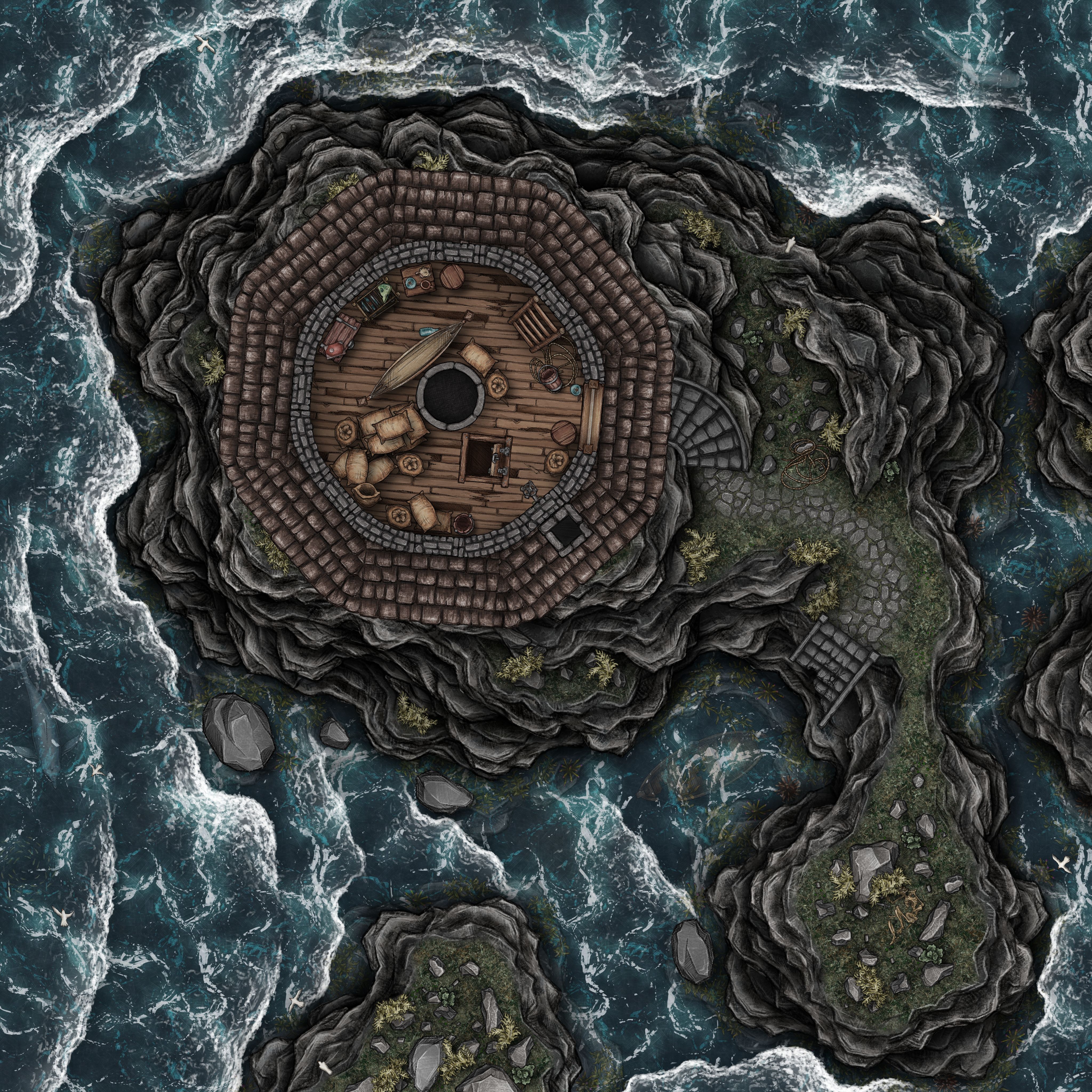Abandoned Lighthouse Third Floor | Inkarnate - Create Fantasy Maps Online